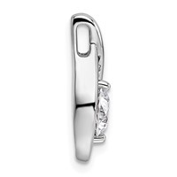14K White Gold Holds 0.75ct Round Pendant Mounting view 2