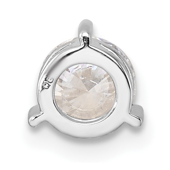 14k White Gold Three Prong Chain Slide Mounting