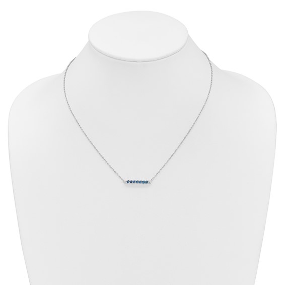 10kw Created Alexandrite & Diamond Necklace