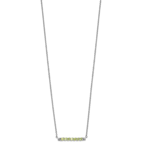 10kw Peridot & Diamond Necklace