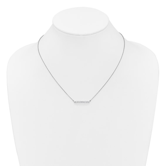 10kw White Topaz & Diamond Necklace
