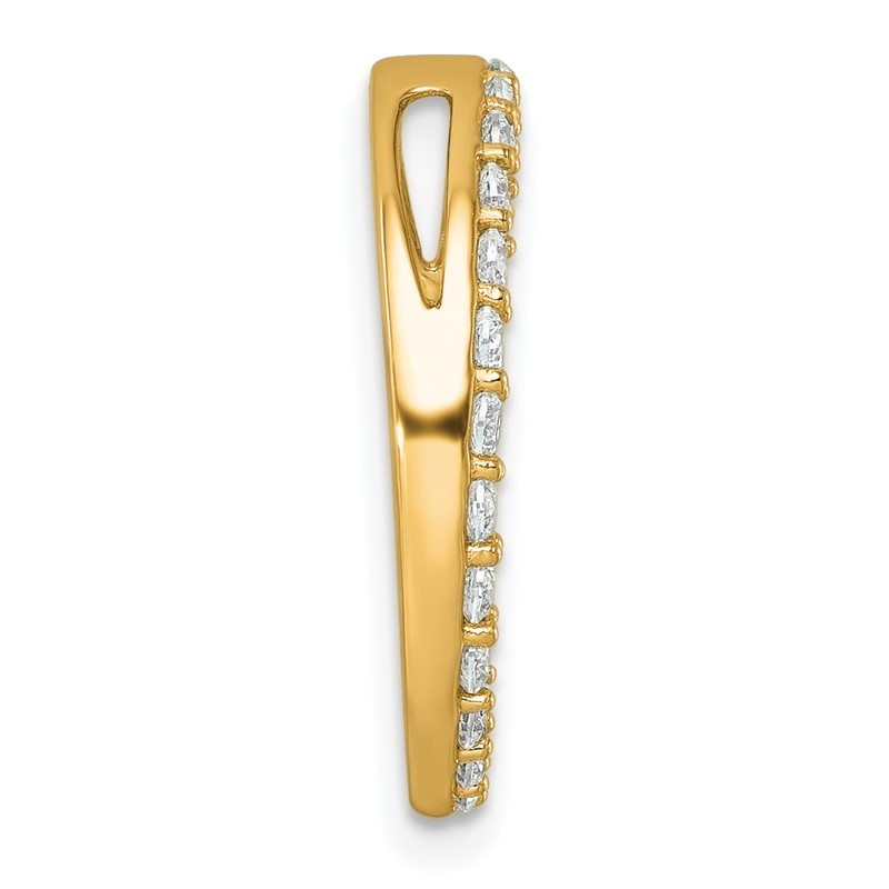 14k 1 carat Lab Grown Diamond VS/SI+ G+ Complete Circle Chain Slide Pendant