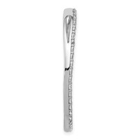 14K White Gold 1.50 Carat Lab Grown Diamond VS SI+ G+ Complete Circle Chain Slide Pendant view 2