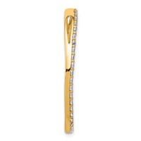 14K Yellow Gold 1.50 Carat Lab Grown Diamond VS SI+ G+ Complete Circle Chain Slide Pendant view 2