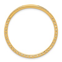 14K Yellow Gold 1.50 Carat Lab Grown Diamond VS SI+ G+ Complete Circle Chain Slide Pendant view 3