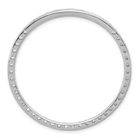 14K White Gold 3 Carat Lab Grown Diamond VS SI+ G+ Complete Circle Chain Slide Pendant view 3