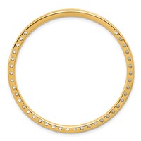 14K Yellow Gold 3 Carat Lab Grown Diamond VS SI+ G+ Complete Circle Chain Slide Pendant view 3