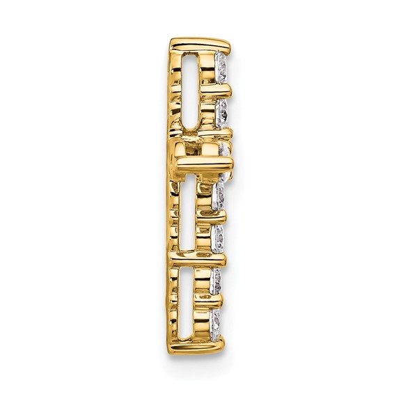 14K Certified Lab Grown Diamond VS DEF Cross Pendant