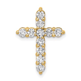 14K Certified Lab Grown Diamond 1ctw VS/SI FGH Cross Pendant