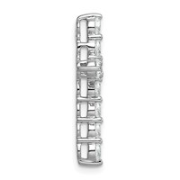 14K White Gold 2 Carat Lab Grown Diamond VS+ F+ Complete Cross Chain Slide Pendant view 2