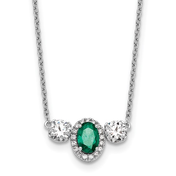 Gold Diamond and Gemstone Necklace