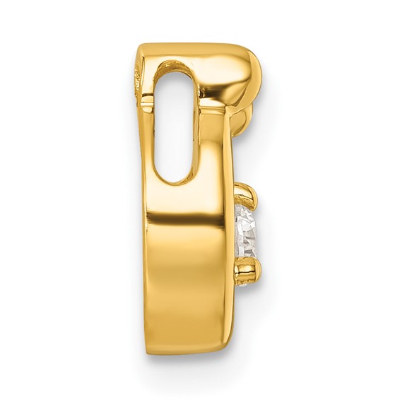 14k 4 Birthstone and Dia Mother/Child Chain Slide Semi-mount