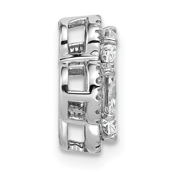 Gold Lab Grown Diamond Chain Slide