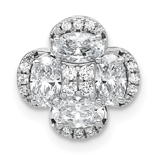 Gold Lab Grown Diamond Chain Slide