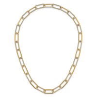 True Origin 14K Yellow Gold 8.62 Carat Lab Grown Diamond VS+ F+ Complete Link Necklace, 18" view 4