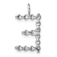 True Origin 14K White Gold 0.50 Carat Lab Grown Diamond VS+ F+ Complete Alphabet E Pendant view 3