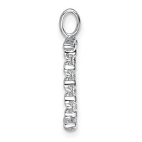 True Origin 14K White Gold 0.33 Carat Lab Grown Diamond VS+ F+ Complete Alphabet I Pendant view 2