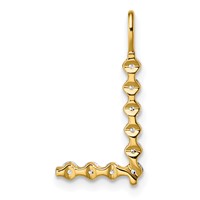 True Origin 14K Yellow Gold 0.33 Carat Lab Grown Diamond VS+ F+ Complete Alphabet L Pendant view 3