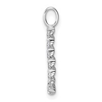 True Origin 14K White Gold 0.33 Carat Lab Grown Diamond VS+ F+ Complete Alphabet L Pendant view 2