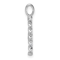 True Origin 14K White Gold 0.38 Carat Lab Grown Diamond VS+ F+ Complete Alphabet P Pendant view 2
