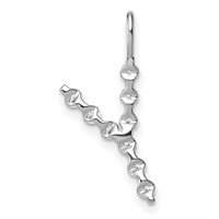True Origin 14K White Gold 0.33 Carat Lab Grown Diamond VS+ F+ Complete Alphabet Y Pendant view 3