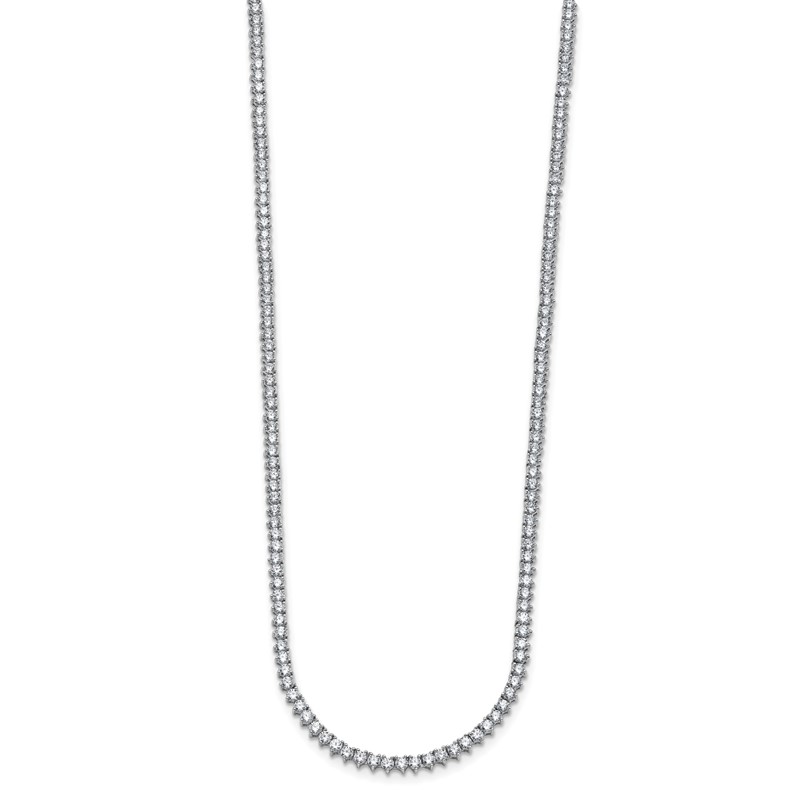 True Origin 14k White Gold 8 1/10 carat Lab Grown Diamond VS DEF 20 inch Tennis Necklace