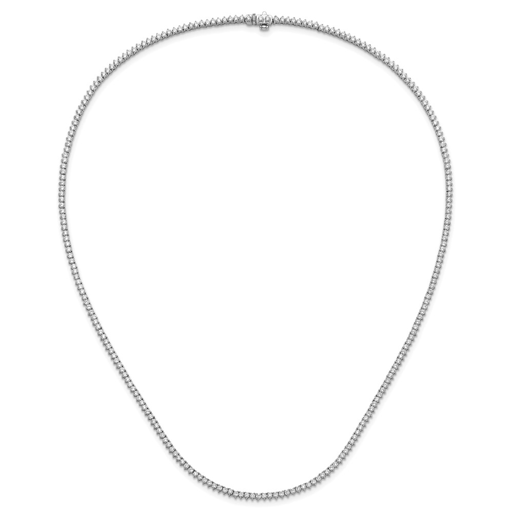 True Origin 14k White Gold 8 1/10 carat Lab Grown Diamond VS DEF 20 inch Tennis Necklace (PM11001-815-WLD-20)