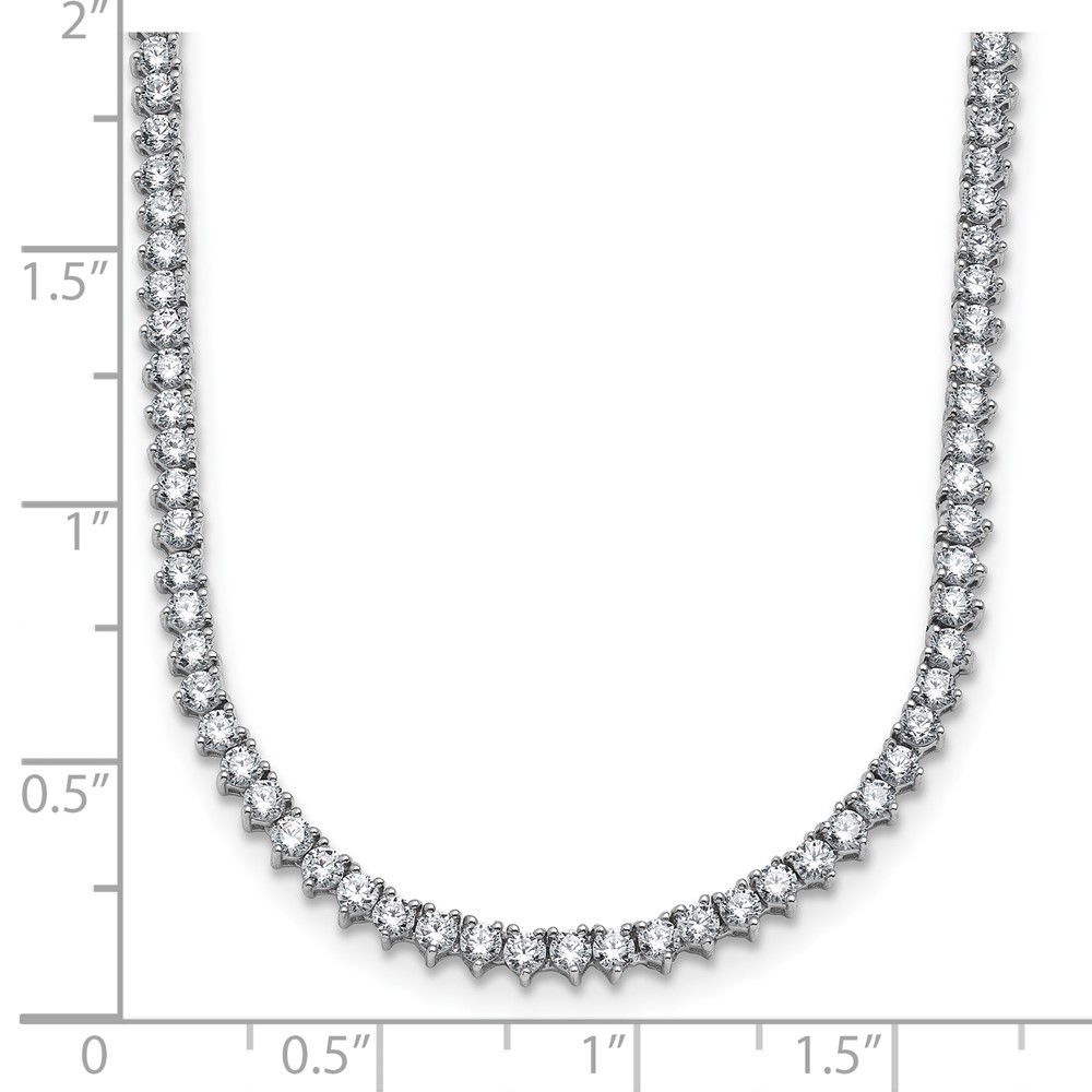True Origin 14k White Gold 8 1/10 carat Lab Grown Diamond VS DEF 20 inch Tennis Necklace (PM11001-815-WLD-20)