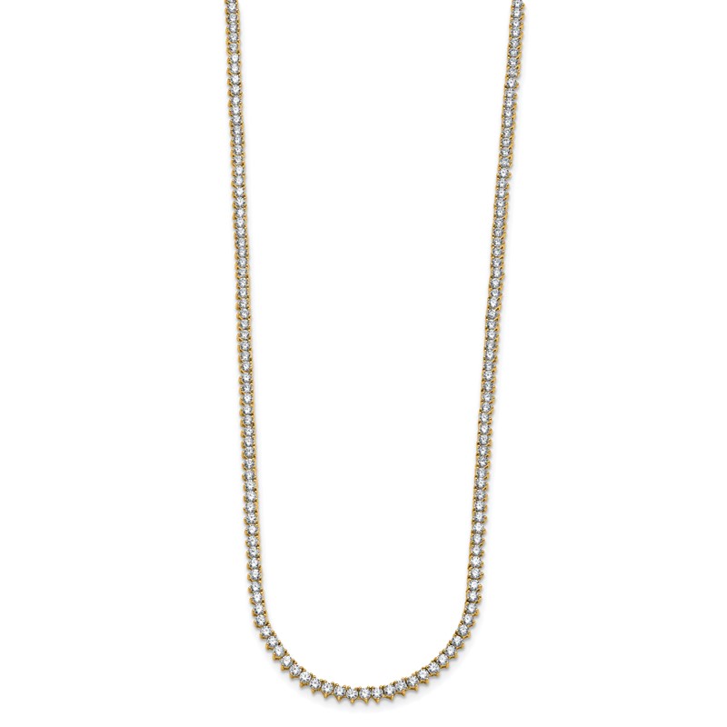 True Origin 14k 8 1/10 carat Lab Grown Diamond VS DEF 20 inch Tennis Necklace