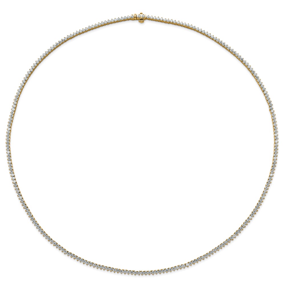 True Origin 14k 8 1/10 carat Lab Grown Diamond VS DEF 20 inch Tennis Necklace (PM11001-815-LD-20)