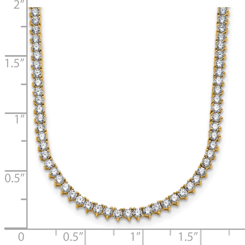 True Origin 14k 8 1/10 carat Lab Grown Diamond VS DEF 20 inch Tennis Necklace (PM11001-815-LD-20)