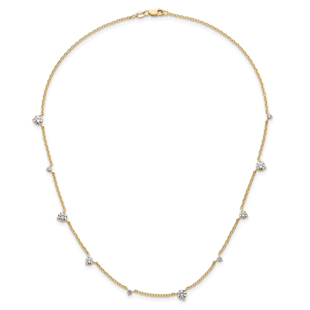 True Origin 14k 2 1/10 carat Lab Grown Diamond VS DEF Ten Station 16 inch Necklace (PM11003-200-LD-16)