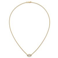 14K Yellow Gold Marquise Certified Lab Grown VS SI+ G+ Complete Dia. Pend with Chain view 4