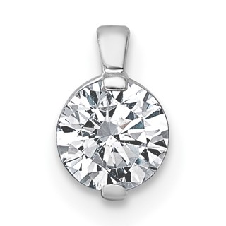 Gold Lab Grown Diamond Solitaire Pendants