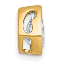 14K Yellow Gold 1 Carat Certified Lab Grown Diamond VS+ F+ Pear Complete Bezel Set Solitaire Chain Slide Pendant view 2