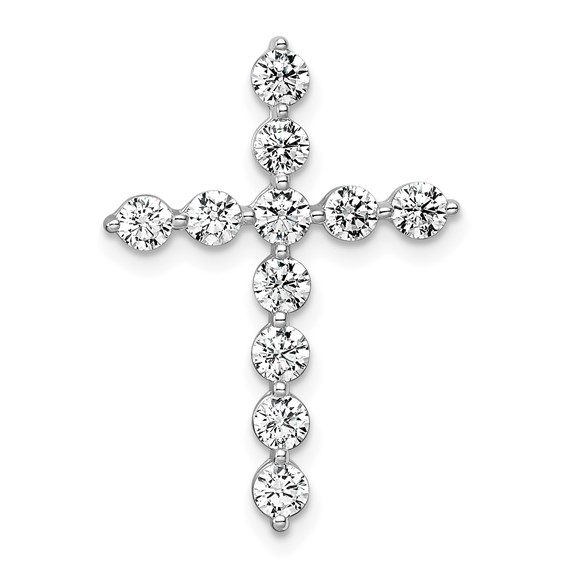 Gold Lab Grown Diamond Cross Pendant