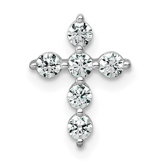Gold Lab Grown Diamond Cross Pendant