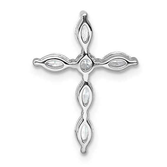 Gold Lab Grown Diamond Cross Pendant