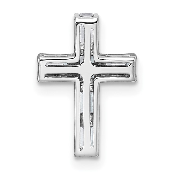 Gold Lab Grown Diamond Cross Pendant