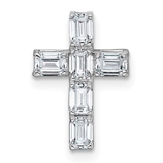 Gold Lab Grown Diamond Cross Pendant