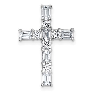 Gold Lab Grown Diamond Cross Pendant
