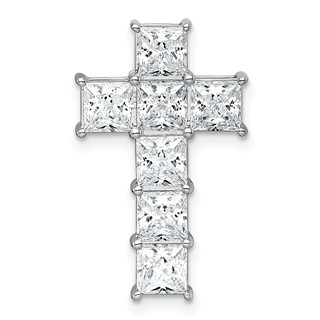 Gold Lab Grown Diamond Cross Pendant