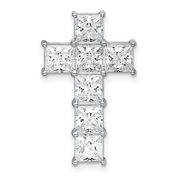 Gold Lab Grown Diamond Cross Pendant