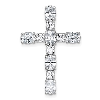 Gold Lab Grown Diamond Cross Pendant