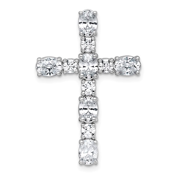 Gold Lab Grown Diamond Cross Pendant