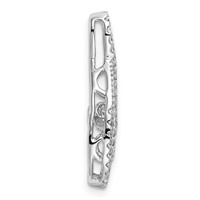 14K White Gold 0.50 Carat Lab Grown Diamond VS+ F+ Complete Teardrop Pendant view 2