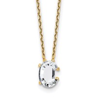 14K Yellow Gold 1.75 Carat Lab Grown Diamond VS+ F+ Complete Letter C Single Stone Initial Necklace, 18" view 1