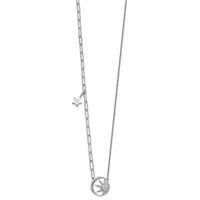 14K White Gold Lab Grown Dia VS+ F+ Sun & Star Complete Necklace view 2