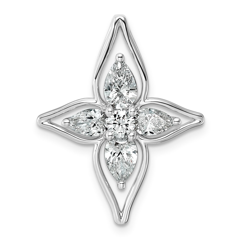 14K White Gold Lab Grown Diamond VS+ F+ Fashion Pendant