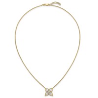 14K Yellow Gold Lab Grown Diamond VS+ F+ Fashion Necklace view 4